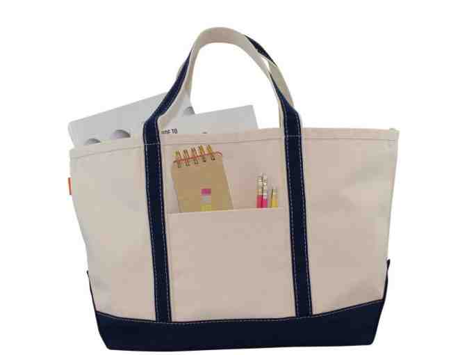 Large Classic Boat Tote & Canvas Carry-All Pouch