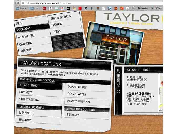 $25 Gift Certificate to Taylor Gourmet