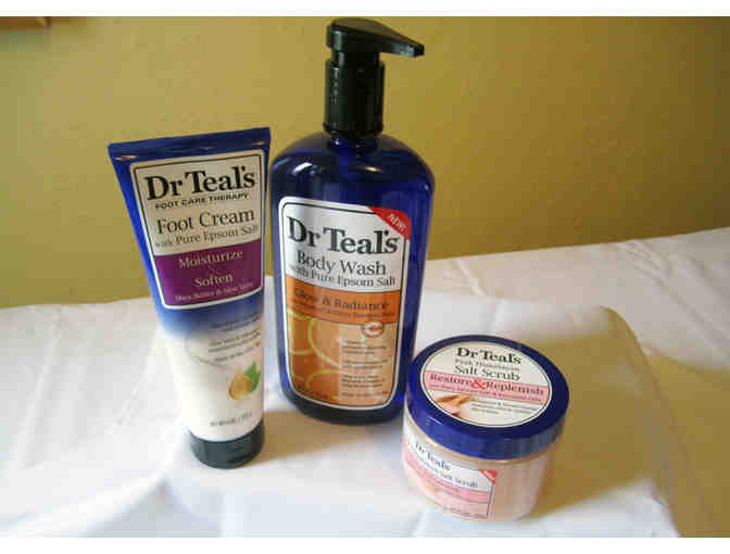 A-31.    'RELAX AND GLOW!' WITH  5 DR. TEALS DE-STRESS PRODUCTS