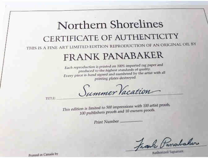 'SUMMER VACATION'- Frank Panabaker. BV-07