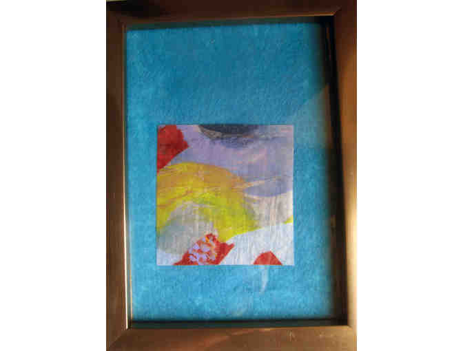 MINIATURE ACRYLIC PAINT ABSTRACT COLLAGES. BV-11 - Photo 1