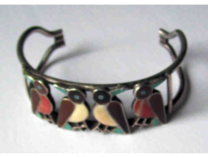 Peyote Water Bird Cuff Bracelet. DV-01