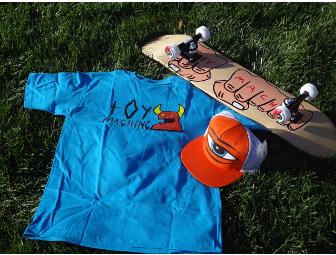 Skate it Up! - Toy Machine Fists Skateboard, Eye Trucker Cap and Scribble Monster T-shirt