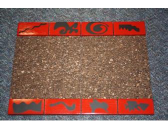 Cork Board with Painted Designs by Hartman's 3rd Grade Class