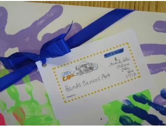 Hands Canvas Art By Raigan, Seven, Kai and Gerardo - Srta. Moran's Class