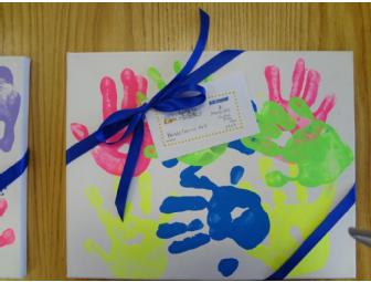 Hands Canvas Art By Grace, Jacqueline, Isaac and Clara - Srta. Moran's Class