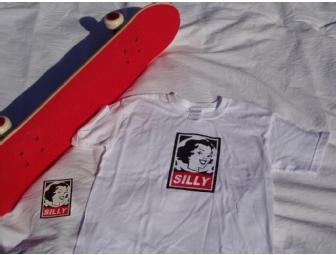 Silly Girl Skateboard Deck and T-shirt Package