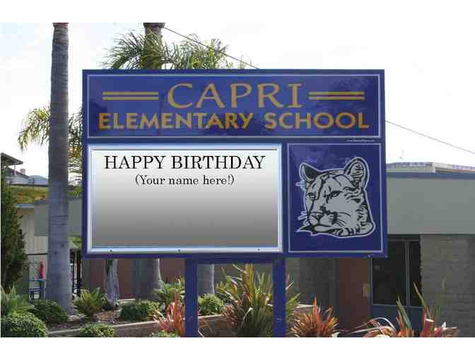 Birthday on the Marquee, Month of April (2017-2018 school year) - Photo 1