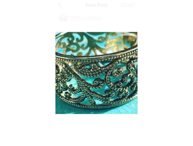 Bridget Designs - Chunky Rhodium Gold Bracelet