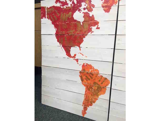 3 Section World Painting Art by Mrs. Jones' Class