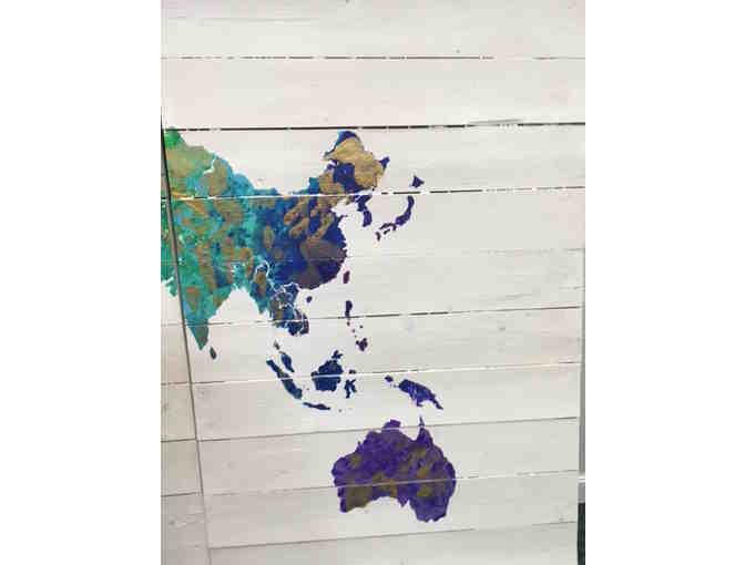 3 Section World Painting Art by Mrs. Jones' Class