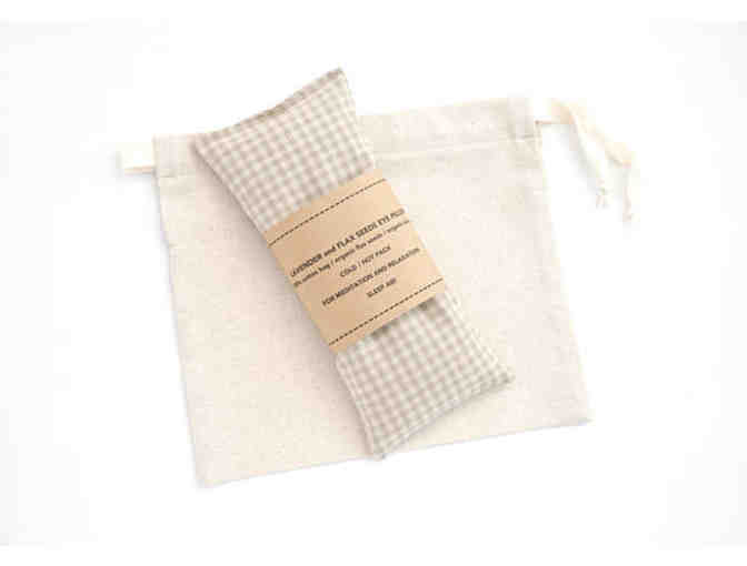 Oh My Lavender! - Organic Cotton Lavender and Flax Eye Pillow with the pouch