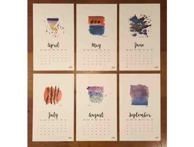 Watercolor Calendar by Sra. Sullivan's Class
