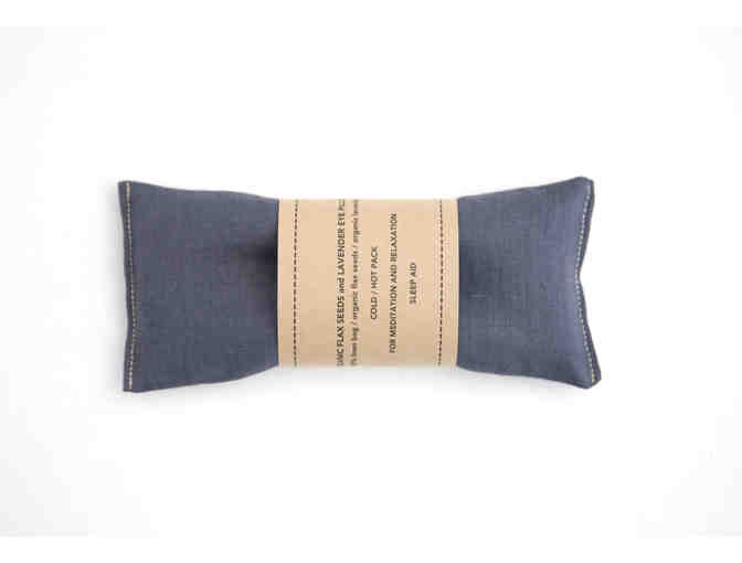 Linen Eye Pillow (Eye Mask) with Organic Flax Seeds and Lavender