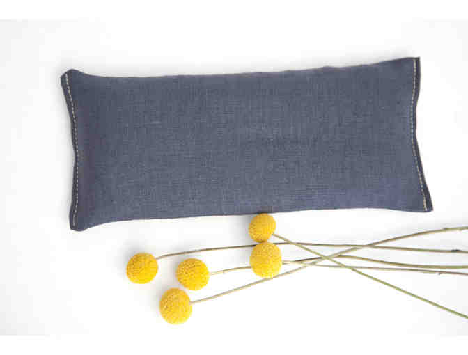 Linen Eye Pillow (Eye Mask) with Organic Flax Seeds and Lavender