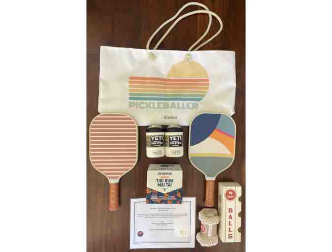 Drinks and Dinks Pickleball Basket by Mrs. Larsen's Class