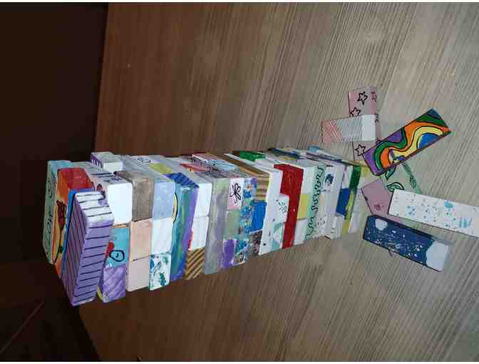 Painted Jenga Set from Sra. Sullivan's Class