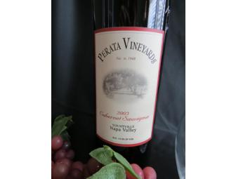 2003 Cabernet Sauvignon from Perata Vineyards signed by David Perata