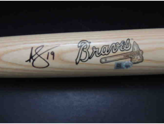 Baseball Bat Autographed by Andrelton Simmons, Atlanta Braves