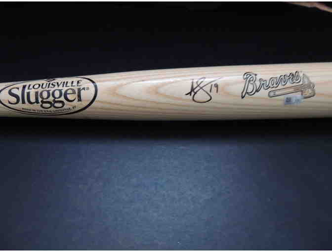 Baseball Bat Autographed by Andrelton Simmons, Atlanta Braves