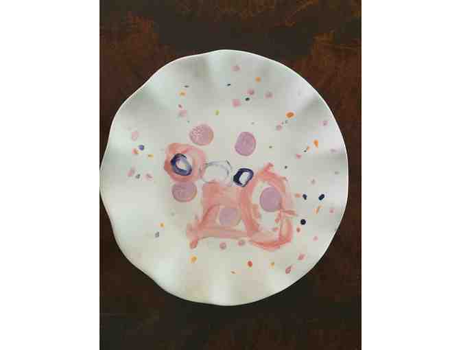 CURE Kid's Artwork -Plate Painted by Julia Brake, Age 5