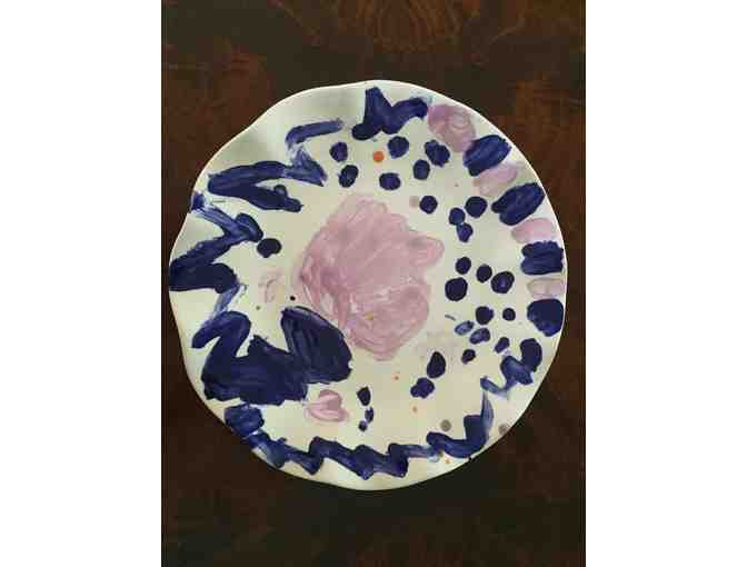 CURE Kid's Artwork -Plate Painted By Grace Detling, Age:7