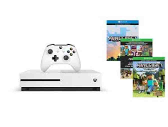 XBOX One S Minecraft Favorites Console Bundle (500GB) and XBOX One Family FunPack of Games