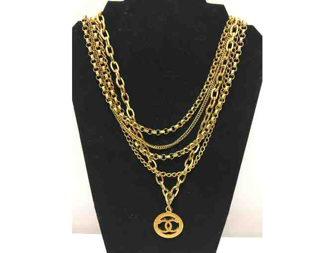 Chanel Style Gold Layering Necklace