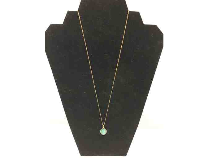 Jade/Gold Scarab Necklace