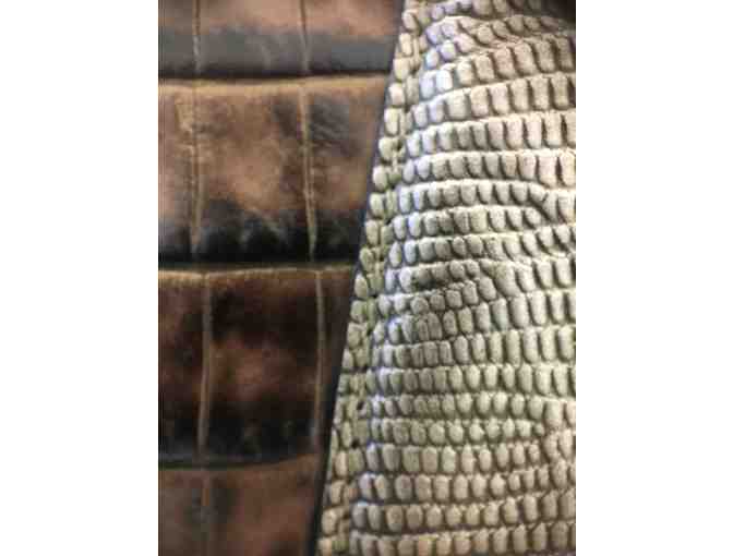 Brown Alligator Leather Brahmin Bag