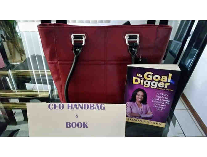 CEO Handbag in Red & Book