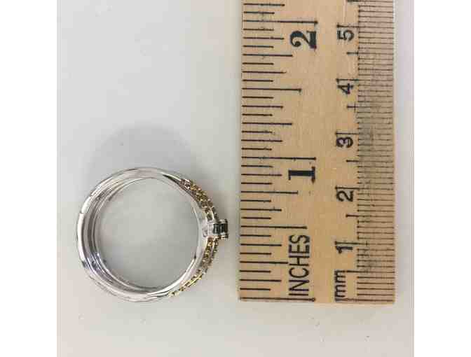 Yellow Diamond Stacking Rings, Size 10