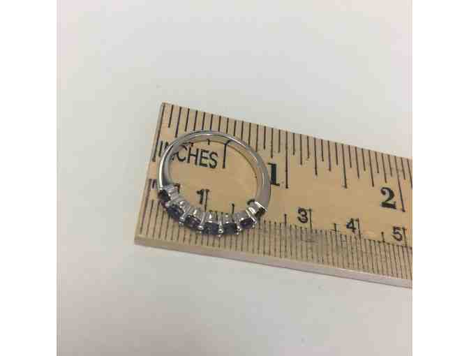 Indigo Iolite 7-Stone Ring, Size 6