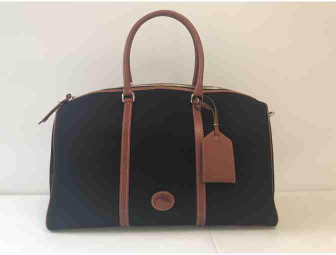 Dooney & Bourke Getaway Carry All Travel Bag in Black/Tan