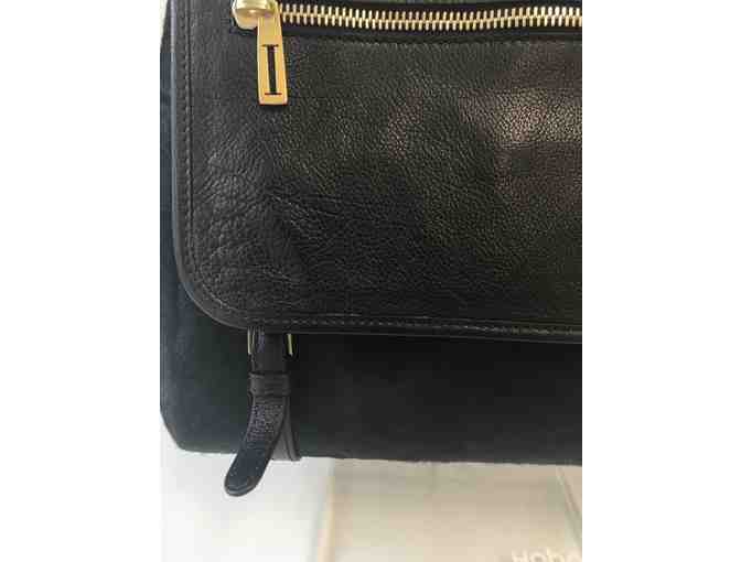 Isaac Mizrahi Live! New York Pony Hair Calf Handbag in Black