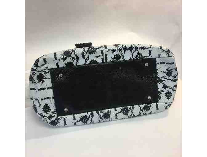 Aimee Kestenberg Vintage Leather Hobo in Black & White