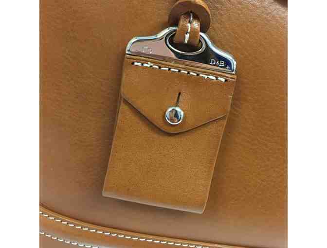 Dooney & Bourke Florentine Toscana Side Zip Satchel in Camel