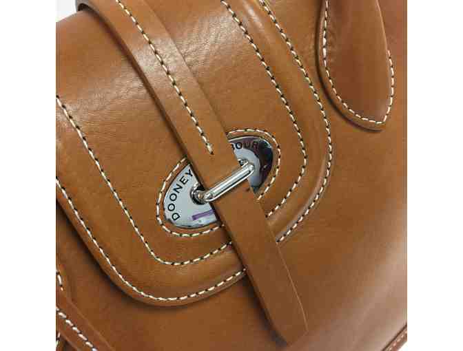 Dooney & Bourke Florentine Toscana Side Zip Satchel in Camel