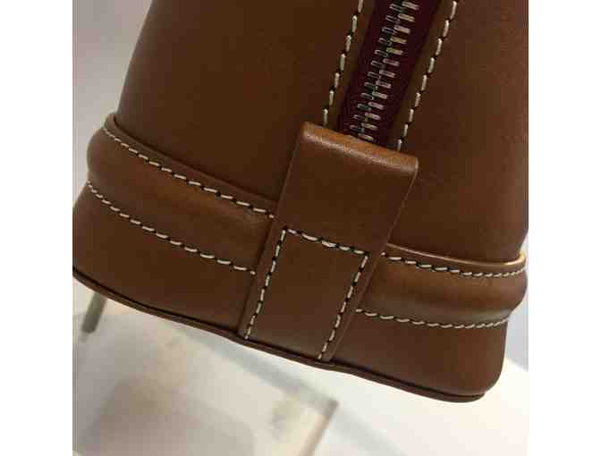 Dooney & Bourke Florentine Toscana Side Zip Satchel in Camel