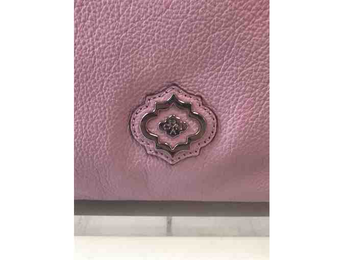 orYANY Pebble Leather Hobo Bag w/ Braided Detail in Pink