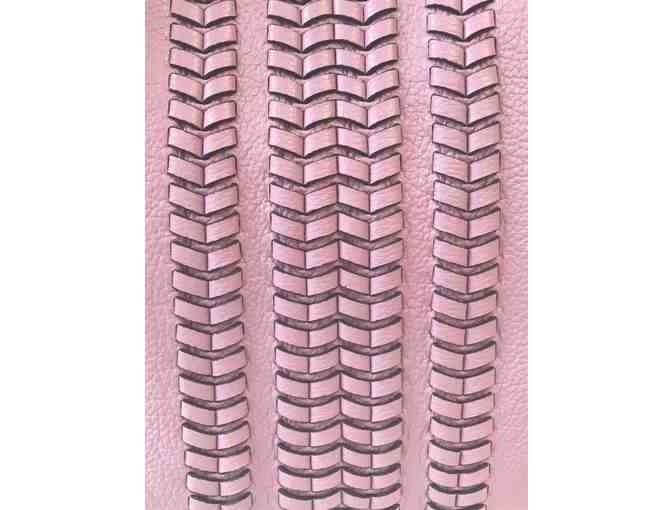 orYANY Pebble Leather Hobo Bag w/ Braided Detail in Pink