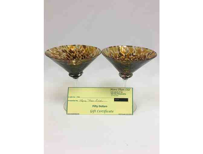 More than Old Martini Glasses and Gift Certificate