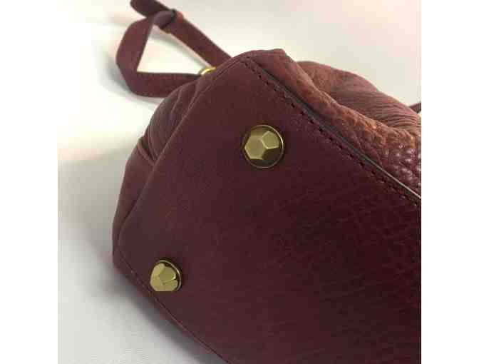 orYANY Lamb Leather Satchel Bag in Red Lacquer