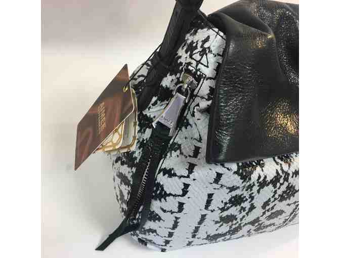 Aimee Kestenberg Vintage Leather Hobo in Black & White