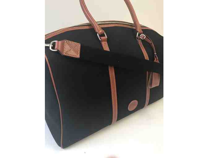 Dooney & Bourke Getaway Carry All Travel Bag in Black/Tan