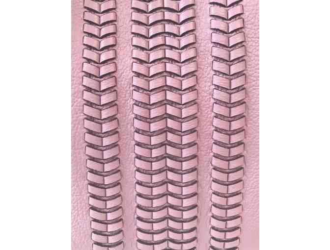 orYANY Pebble Leather Hobo Bag w/ Braided Detail in Lilac