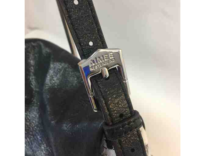 Aimee Kestenberg Vintage Leather Hobo in Black & White