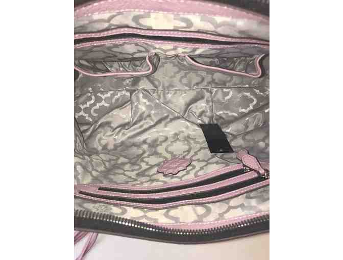 orYANY Pebble Leather Hobo Bag w/ Braided Detail in Lilac