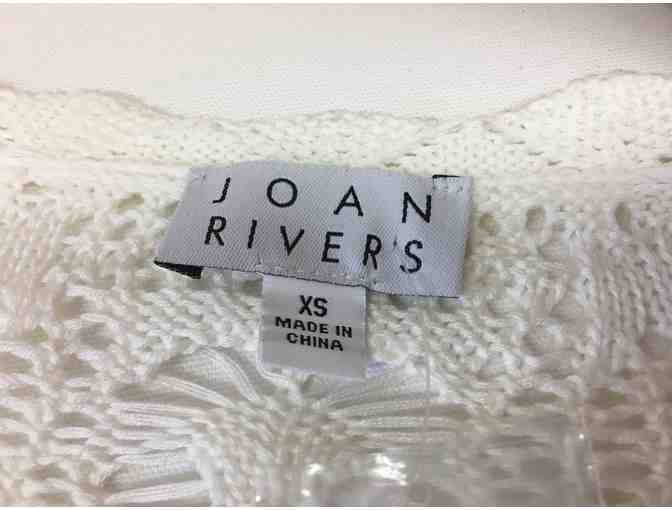Joan Rivers Cream Crochet Cardigan, Size XS