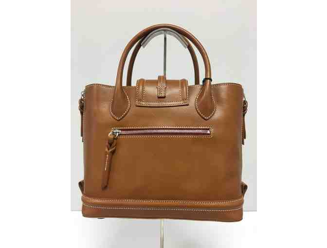 Dooney & Bourke Florentine Toscana Side Zip Satchel in Natural